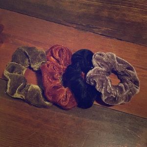 Brand new hair colored scrunchies